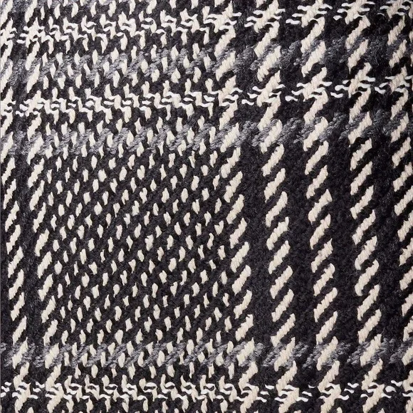 Karen Millen Monochrome Plaid Mini Skirt Black & White Plaid Size 8 wool blend - Picture 14 of 17